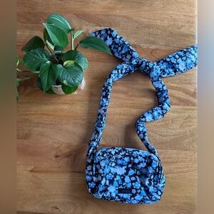 GANNI Blue Floral Crossbody Bag